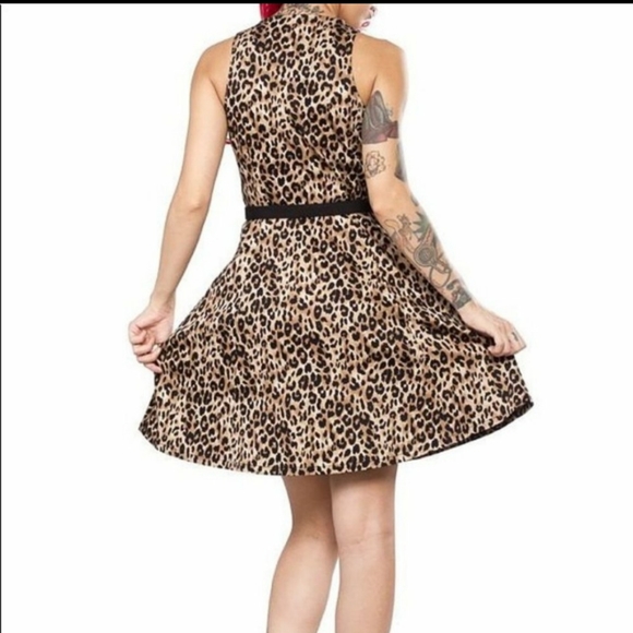 Leopard print floozy Sourpuss brand dress - Picture 2 of 2